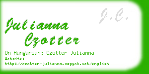 julianna czotter business card